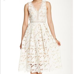 Sleeveless Lace Midi Dress